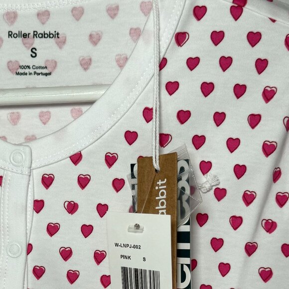 Roller Rabbit Pink Hearts PJs New with Tags in Poly - Picture 6 of 8